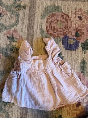 GAP Toddler Light Pink Ruffled Tank Top